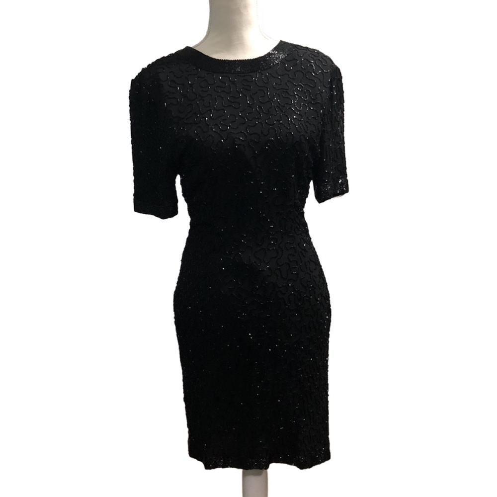 Stenay Black Sequin Mini Dress